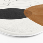 Abstract Plant Bath Mat Gallery Image 3