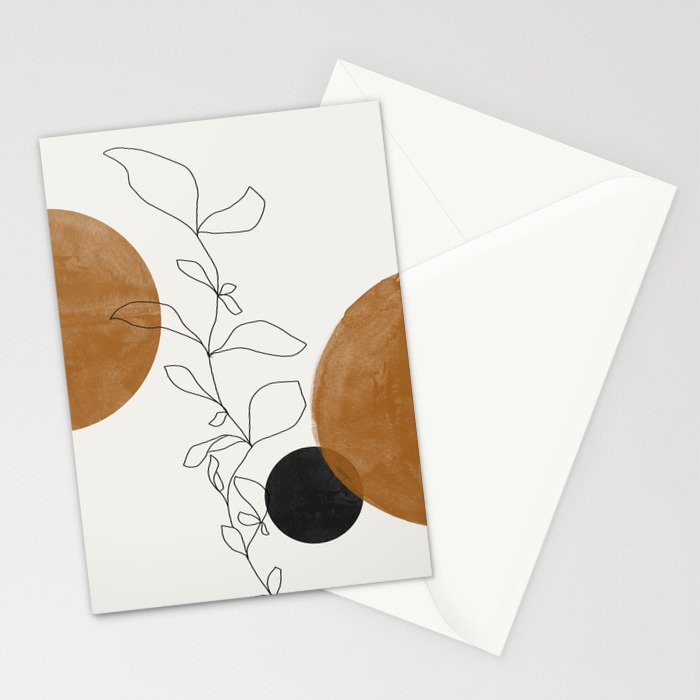 Abstract Plant Stationery Card Gallery Image 2