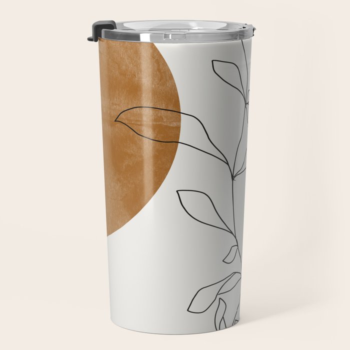 Abstract Plant Travel Mug Gallery Image 3