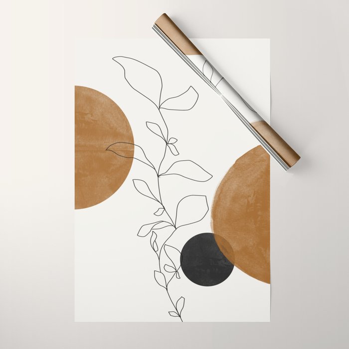 Abstract Plant Wrapping Paper Gallery Image 1