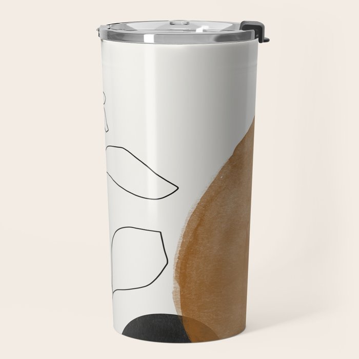 Abstract Plant Travel Mug Gallery Image 2