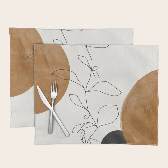 Abstract Plant Placemat Gallery Image 1
