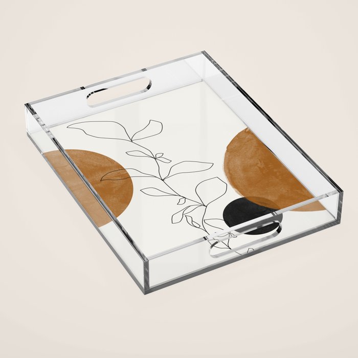 Abstract Plant Acrylic Tray Gallery Image 1