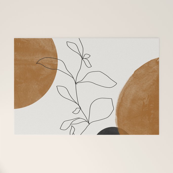Abstract Plant Welcome Mat Gallery Image 1