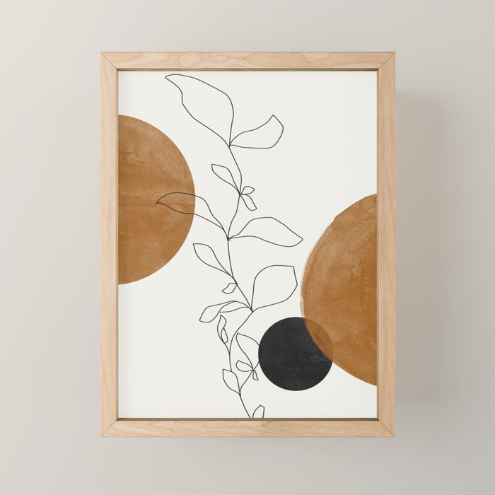 Abstract Plant Mini Art Print Gallery Image 1