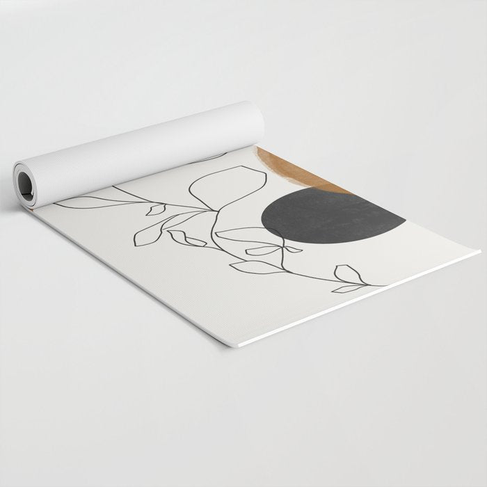 Abstract Plant Yoga Mat Gallery Image 2