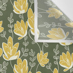Gold on Green Blooms Wall Tapestry Gallery Image 3