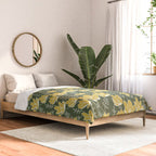 Gold on Green Blooms Comforter Gallery Image 2