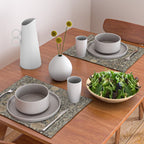 William Morris Bullerswood Charcoal Mustard Vintage Pattern Placemat Gallery Image 2