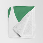 Mid Century Modern Green Square Throw Blanket Gallery Image 3
