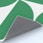 Mid Century Modern Green Square Rug Gallery Image 4