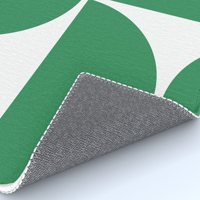 Mid Century Modern Green Square Rug Gallery Image 4