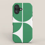 Mid Century Modern Green Square iPhone Case Gallery Image 1
