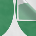 Mid Century Modern Green Square Wall Tapestry Gallery Image 3