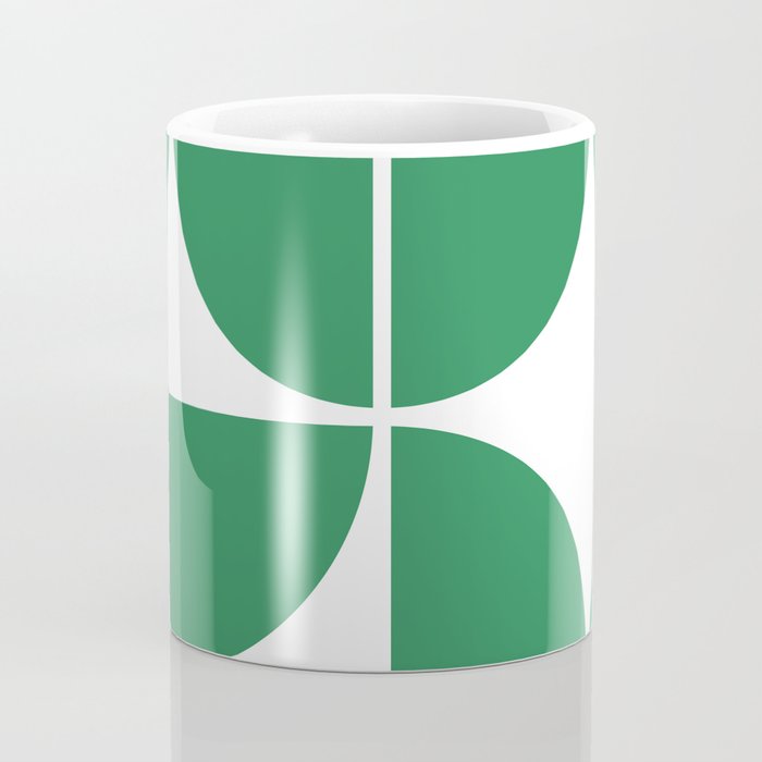 Mid Century Modern Green Square Coffee Mug Gallery Image 4