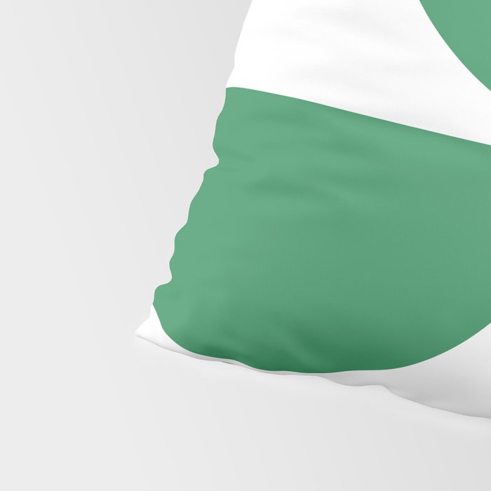 Mid Century Modern Green Square Pillow Sham Gallery Image 4