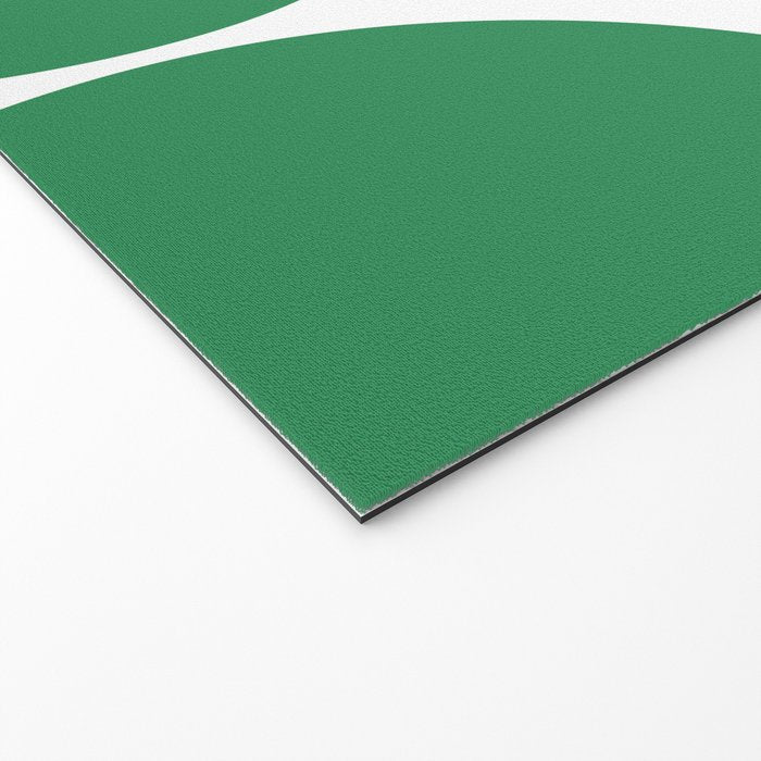 Mid Century Modern Green Square Welcome Mat Gallery Image 2