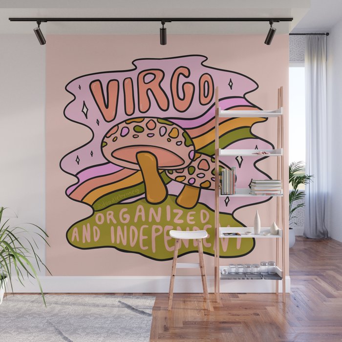 Virgo Mushroom Wall Mural Gallery Image 1