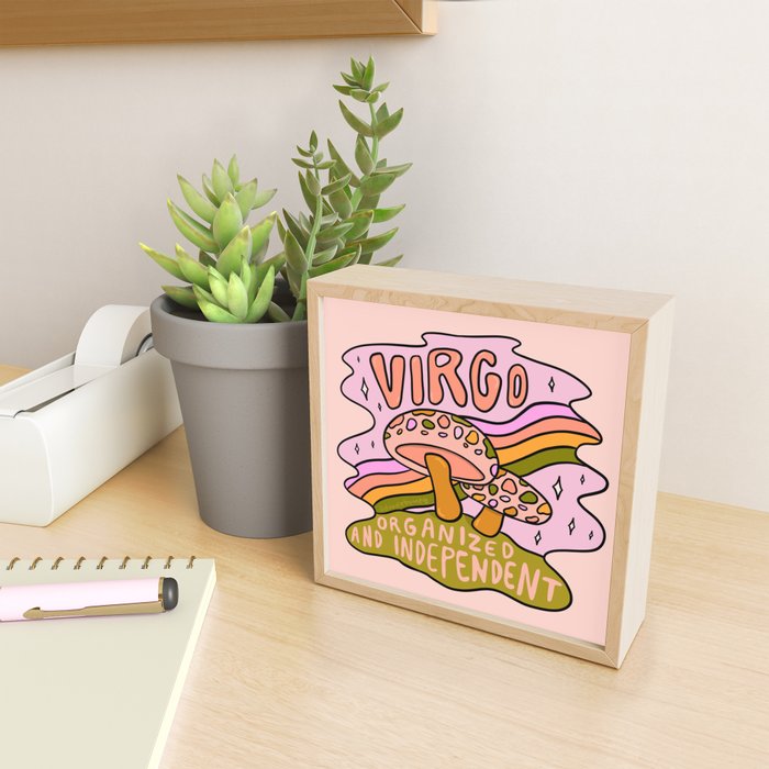 Virgo Mushroom Mini Art Print Gallery Image 2