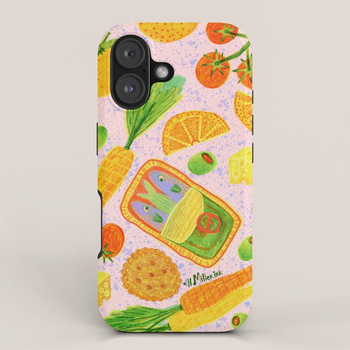 Kitchen Snacks & Apps in Berry Pink iPhone Case Gallery Image 1