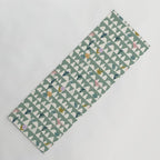 Farmland pattern sage green Yoga Mat Gallery Image 1