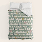 Farmland pattern sage green Duvet Cover Gallery Image 6