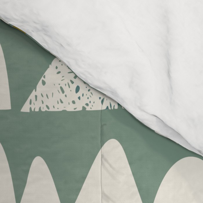 Farmland pattern sage green Comforter Gallery Image 4