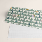 Farmland pattern sage green Wrapping Paper Gallery Image 2