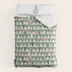 Farmland pattern sage green Comforter Gallery Image 6