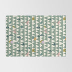 Farmland pattern sage green Rug Gallery Image 2