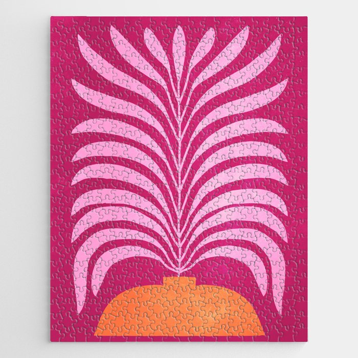 THE VASE 02: Bordeaux Wine Leaves Jigsaw Puzzle Gallery Image 1