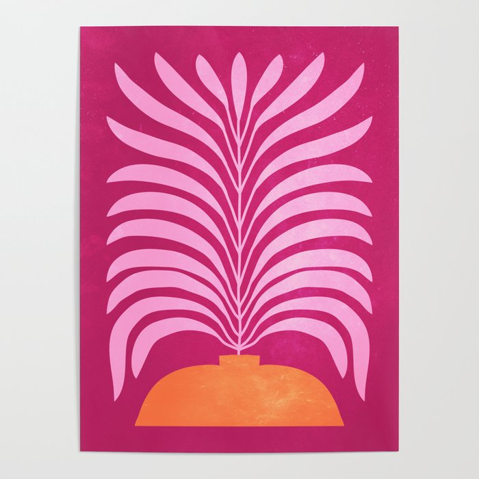 THE VASE 02: Bordeaux Wine Leaves Poster Gallery Image 4