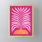 THE VASE 02: Bordeaux Wine Leaves Mini Art Print Gallery Image 1