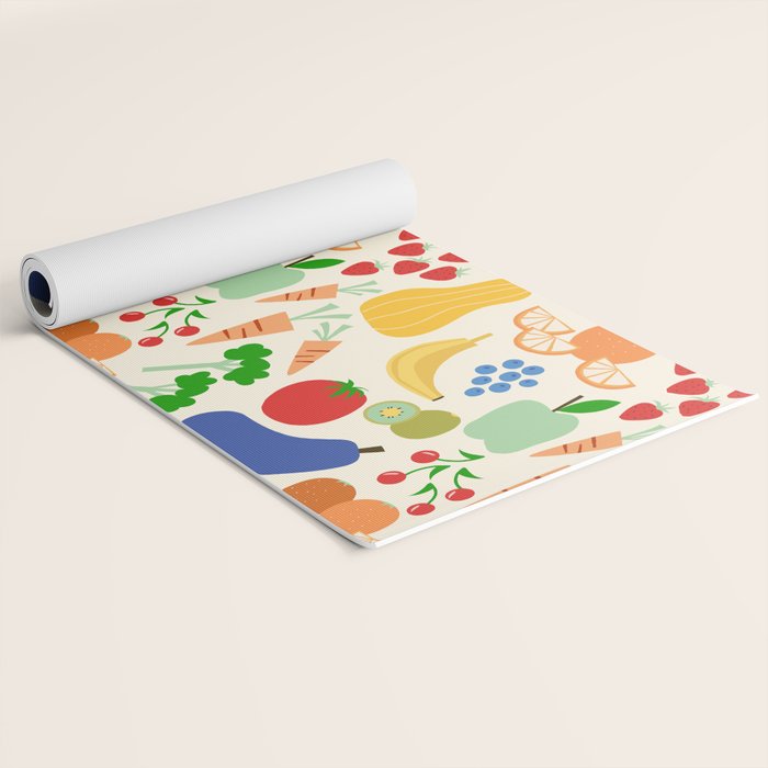Colorful veggies Yoga Mat Gallery Image 2