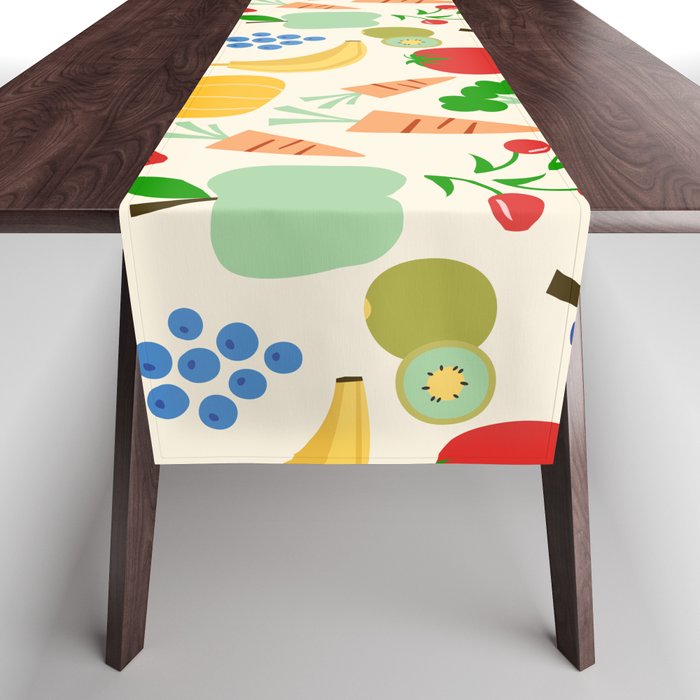 Colorful veggies Table Runner Gallery Image 1