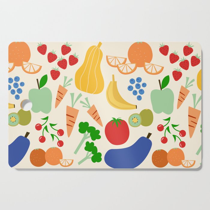 Colorful veggies Cutting Board Gallery Image 1