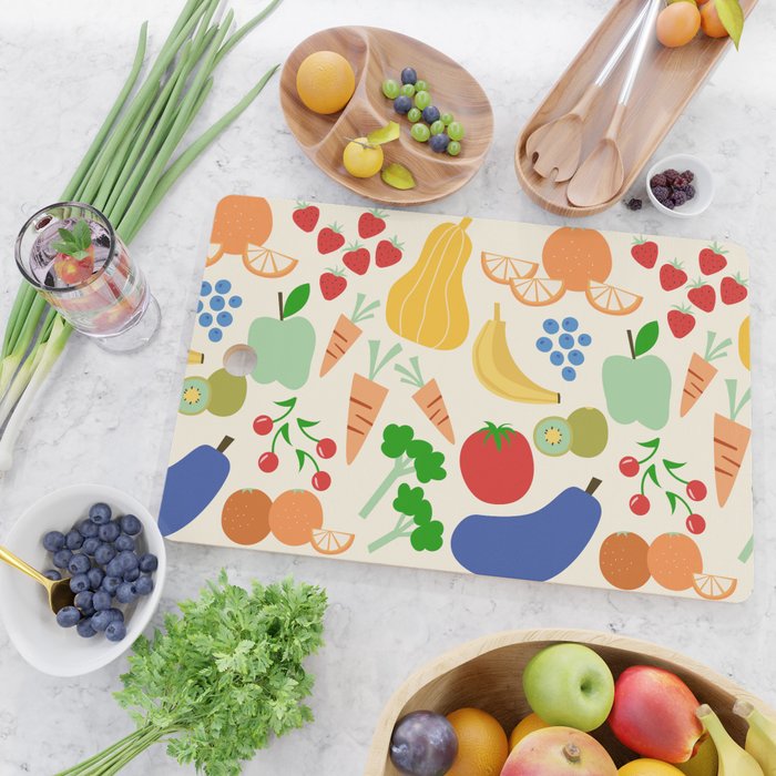 Colorful veggies Cutting Board Gallery Image 2