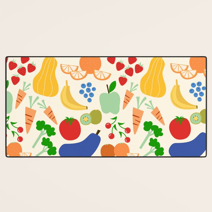 Colorful veggies Desk Mat Gallery Image 3