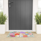 Vivid Exotic Flowers  Welcome Mat Gallery Image 3