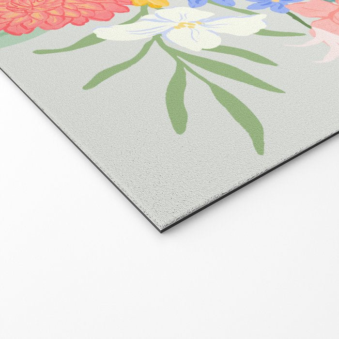 Vivid Exotic Flowers  Welcome Mat Gallery Image 2