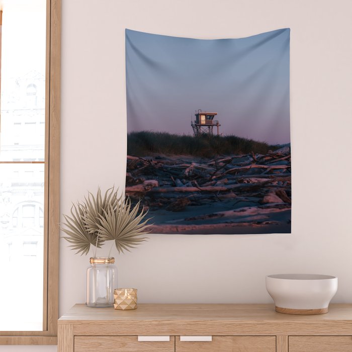 Coastal Tower Wall Tapestry Gallery Image 2