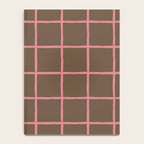 Flamingo Plume Grid Pattern Notebook Gallery Image 4