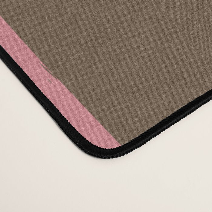 Flamingo Plume Grid Pattern Desk Mat Gallery Image 4