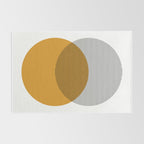 Mid Century Modern Shapes and Lines in Yellow Rug Gallery Image 2