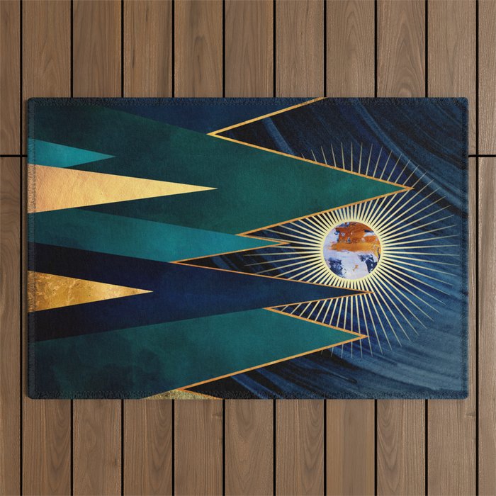 Metallic Peaks Outdoor Rug Gallery Image 1