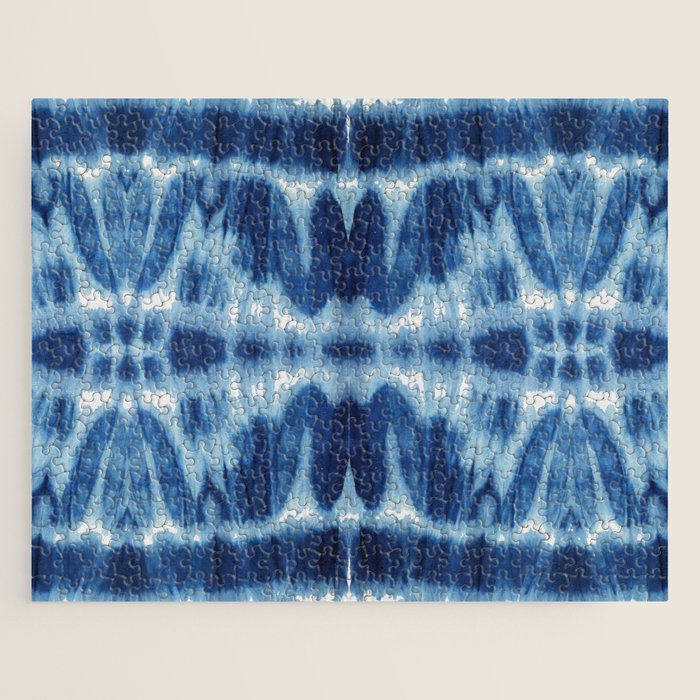 Tie Dye Blues Twos Jigsaw Puzzle Gallery Image 1