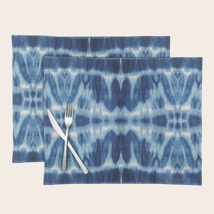 Tie Dye Blues Twos Placemat Gallery Image 1