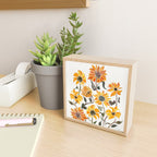 Sunflower Watercolor - Yellow & Black Palette Mini Art Print Gallery Image 2