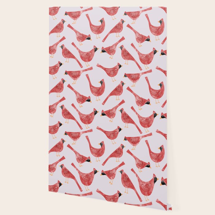 Red  Cardinal Birds Wallpaper Gallery Image 2