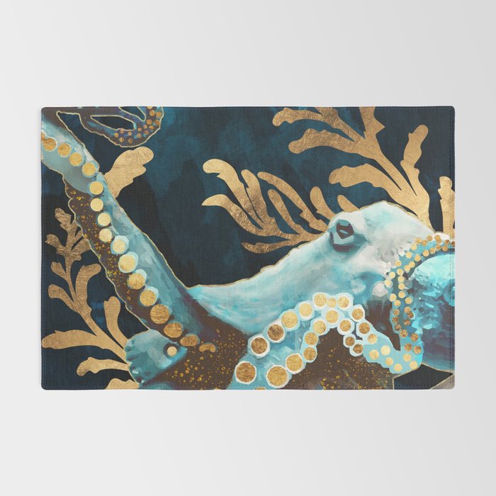 Indigo Octopus Rug Gallery Image 2